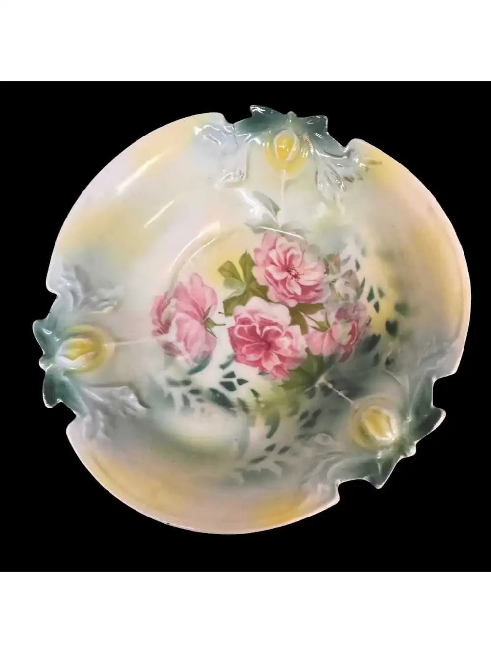 Antique Gilded Age hand painted berry bowl by RS Prussia 1880,s